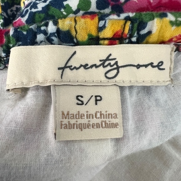 Twenty One Floral Chic Coquette Beach Romantic Coastalgirl Mini Dress Size Small - Picture 2 of 13